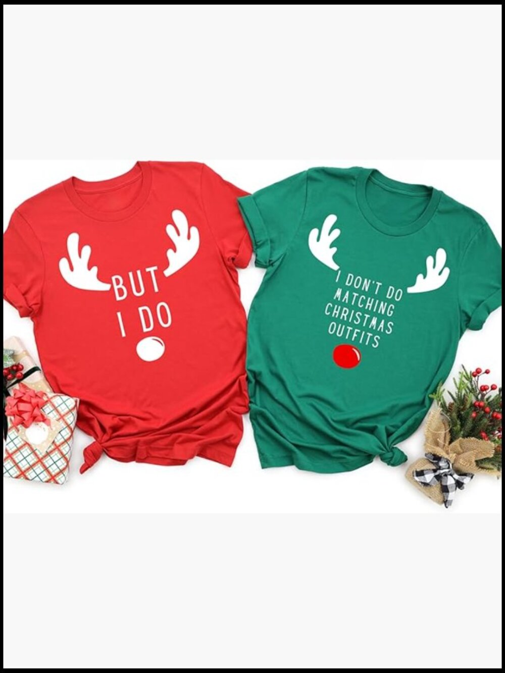 Cotton Blend Short Sleeve Crew Neck T-Shirt, Christmas Letter Print